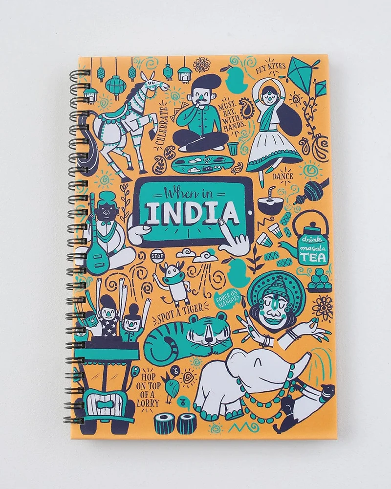 Chumbak When In India Spiral Notebook